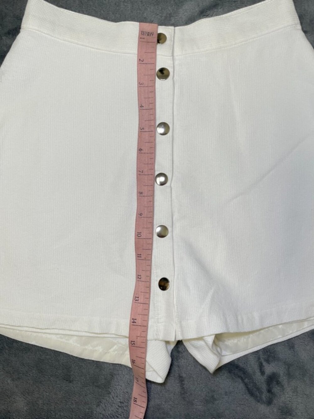 CACHE Vintage 1980s white skirt-front skort, size 4 - Picture 9 of 10